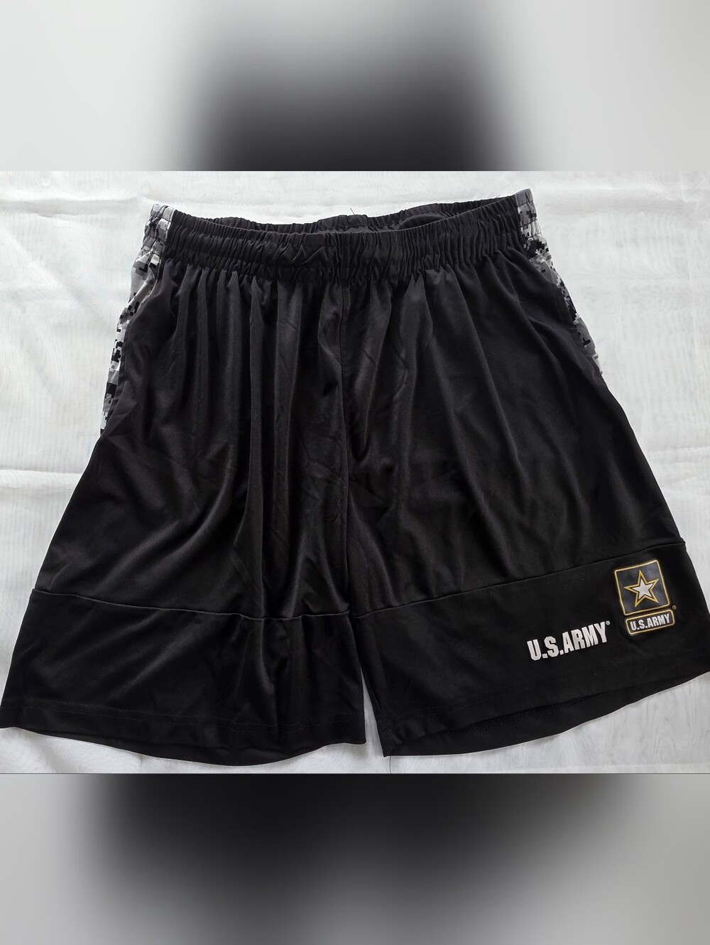 U.S. Army Black Men's Athletic Shorts